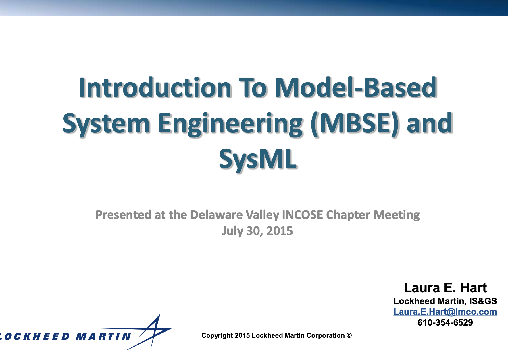 Introduction To Model-Based System Engineering MBSE And SysML | SE Goldmine